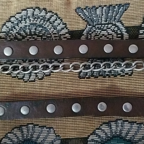 Genuine leather and chain belt by Volcom S - Picture 2 of 6